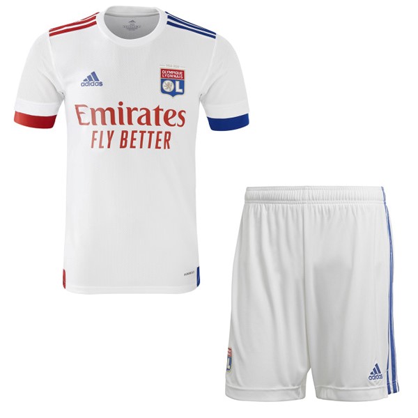 Camiseta Lyon Replica Primera Ropa Niños 2020/21 Blanco